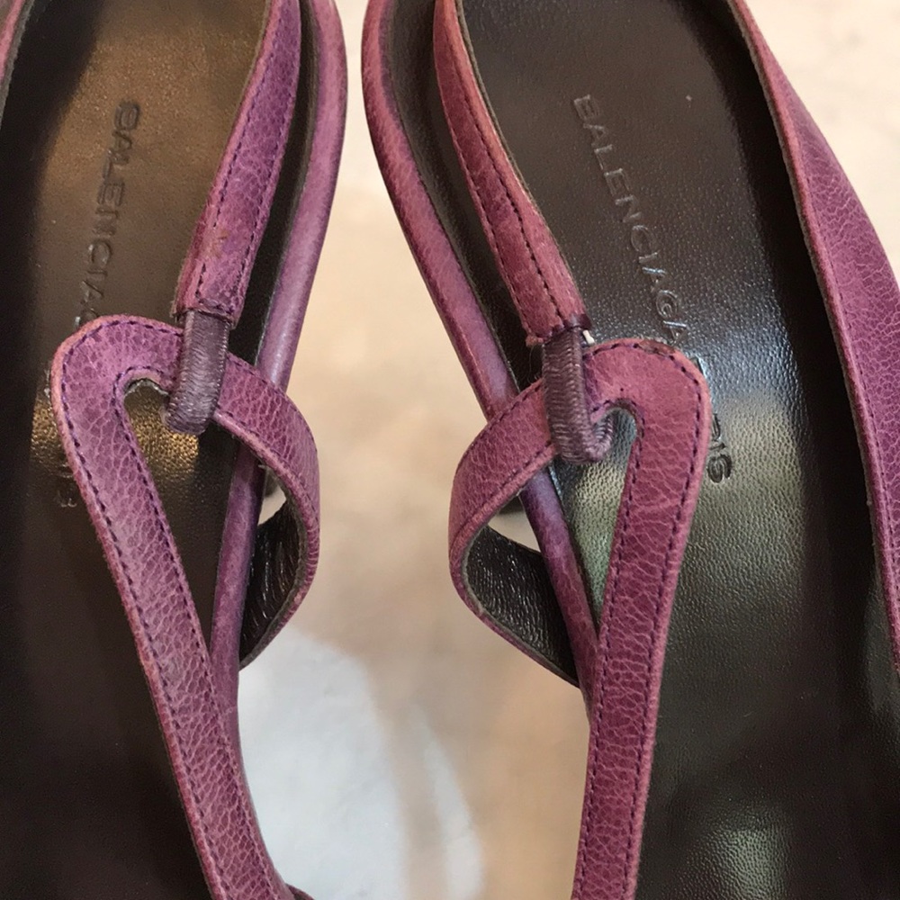 EUC authentic Balenciaga purple sling back sandal - Picture 6 of 8